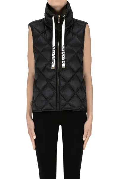 Max Mara The Cube Tregi Sleeveless Down Jacket In Black