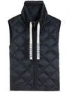 Max Mara The Cube Navy Down Jacket In Blue