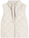 Max Mara The Cube Quilted Down Vest In White