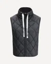 Max Mara The Cube High Neck Drawstring Gilet In Blue