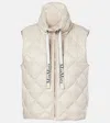 Max Mara Sleeveless Down Jacket In Neutrals
