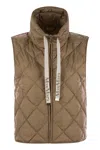 Max Mara The Cube Tegic - Drip-proof Canvas Padded Waistcoat