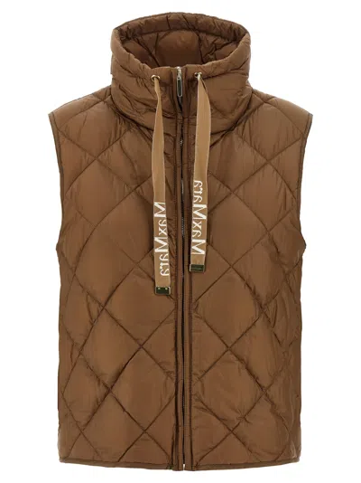 Max Mara The Cube Tregic Vest In Brown