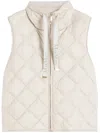 Max Mara The Cube Quilted Down Vest In White