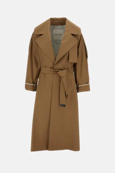 Max Mara The Cube Trench In Brown