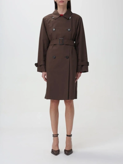 Max Mara The Cube Coat  Woman In Leather