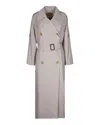 Max Mara The Cube Trench Lungo Doppiopetto Ecru In Brown