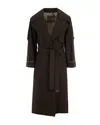 Max Mara The Cube Trench Oversize Antigoccia Verde In Black