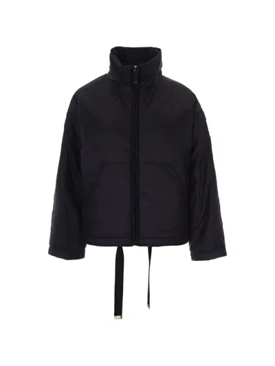 Max Mara The Cube Turtleneck Jacket In Blue