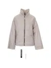 Max Mara The Cube Turtleneck Jacket In Gray