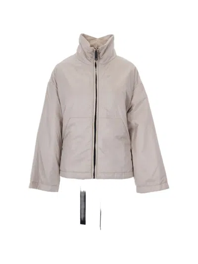 Max Mara The Cube Turtleneck Jacket In Gray