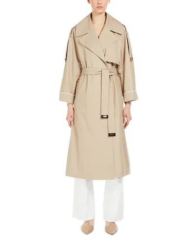 Max Mara The Cube Utrench Coat In Sand