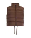 Max Mara The Cube Quilted Gilet In Brown
