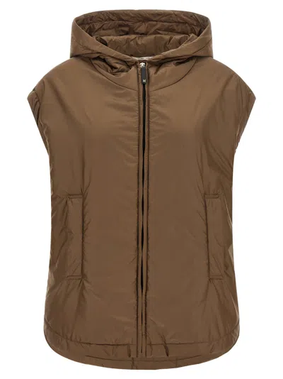 Max Mara The Cube Vest In Brown