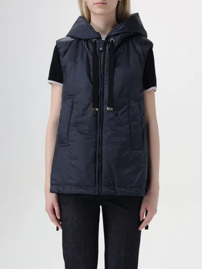 Max Mara The Cube Greengo Sleeveless Jacket In Blue