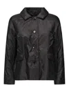 Max Mara The Cube Waterproof Canvas Padded Jacket In Black