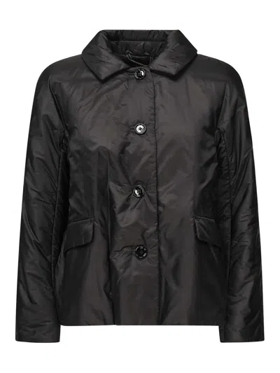 Max Mara The Cube Waterproof Canvas Padded Jacket In Black