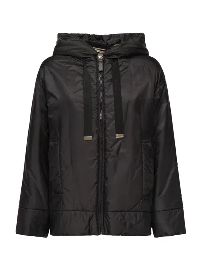 Max Mara The Cube Waterproof Canvas Padded Jacket In Brown