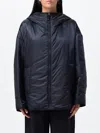 Max Mara The Cube Waterproof Short Puffer Jacket With Hood And Zip Closure In Blue
