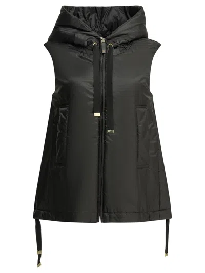 Max Mara The Cube Water-repellent Sleeveless Jacket In Black