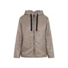 Max Mara The Cube Greenh Hooded Padded Jacket In Gray