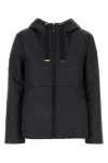 Max Mara The Cube Woman Black Polyester Finn Reversible Padded Jacket In Black