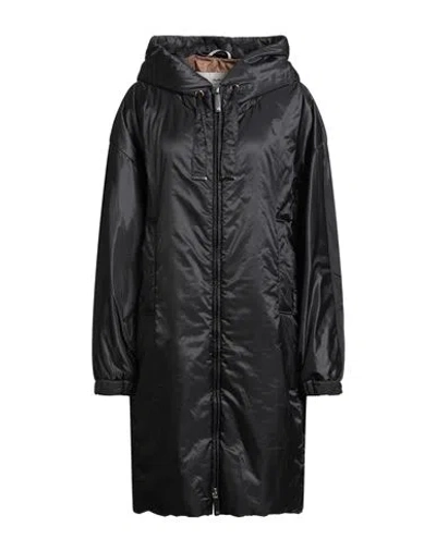 Max Mara The Cube Woman Coat Black Size 10 Polyester