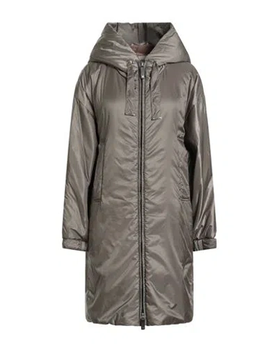 Max Mara The Cube Woman Coat Khaki Size 4 Polyester In Brown