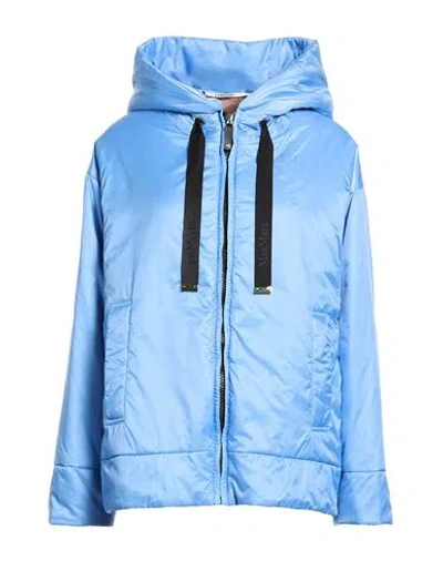 Max Mara The Cube Woman Jacket Azure Size 2 Polyester In Blue