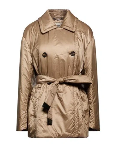 Max Mara The Cube Woman Jacket Camel Size 2 Polyester In Multi