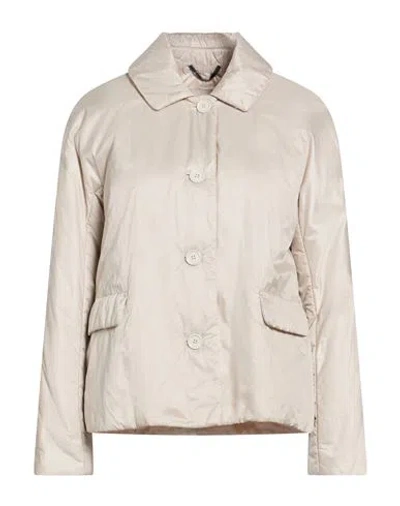 Max Mara The Cube Woman Jacket Light Grey Size 6 Polyester In Gray