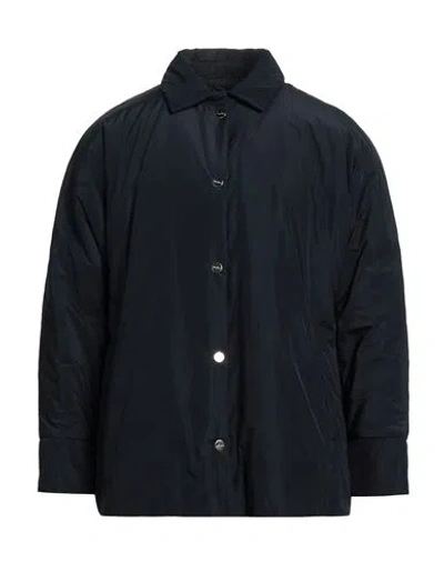 Max Mara The Cube Woman Jacket Midnight Blue Size 4 Polyester