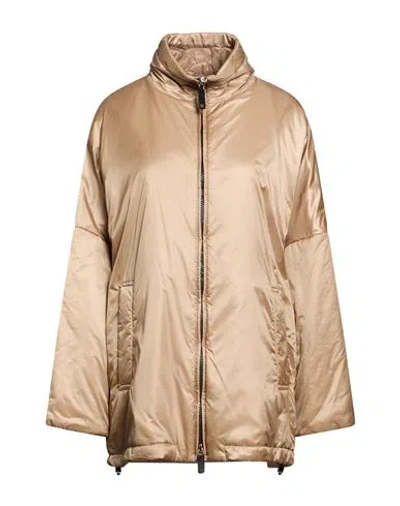 Max Mara The Cube Woman Overcoat & Trench Coat Khaki Size 4 Polyester In Sand