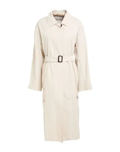Max Mara The Cube Woman Overcoat & Trench Coat Off White Size 6 Cotton