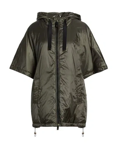 Max Mara The Cube Woman Puffer Dark Green Size M Polyester In Brown