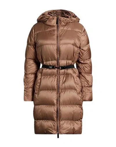Max Mara The Cube Woman Puffer Khaki Size 6 Polyester In Beige