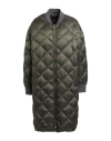 Max Mara The Cube Woman Puffer Military Green Size 8 Polyamide, Virgin Wool, Elastane