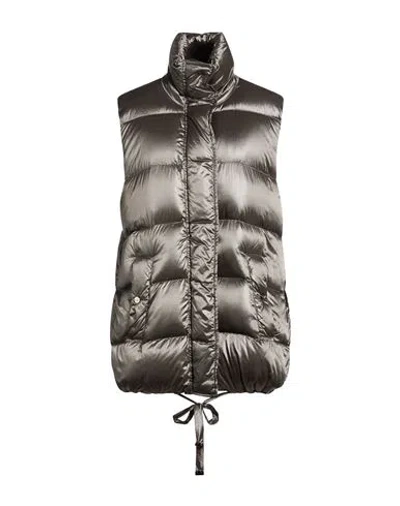 Max Mara The Cube Woman Vest Grey Size 4 Polyamide In Silver