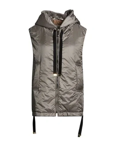 Max Mara The Cube Woman Vest Taupe Size 00 Polyester In Gray