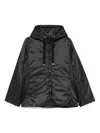 Max Mara The Cube Greenh Technical Fabric Jacket In Black