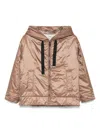 Max Mara The Cube Nylon Jacket In Gold