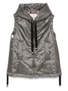 Max Mara The Cube Women Hooded Down Vest In Green