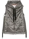 Max Mara The Cube Women Hooded Down Vest In Green