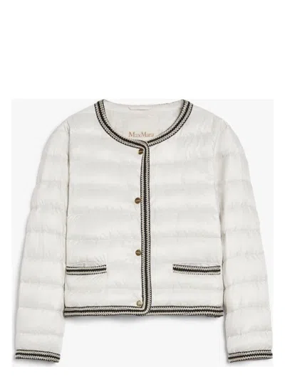 MAX MARA THE CUBE WOMEN'S KATE QUILTED JACKET GREY | SIZE 44 | 2519481074600015