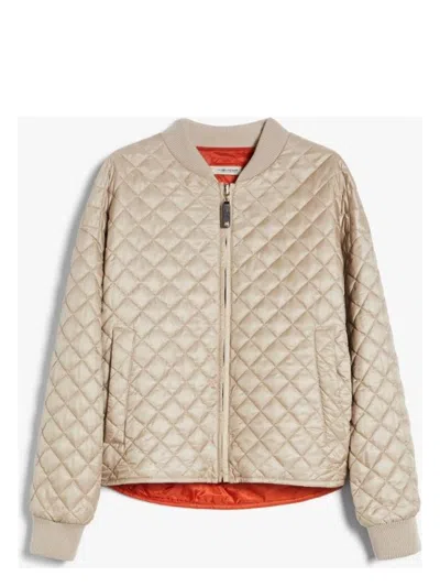 MAX MARA THE CUBE WOMEN'S LICIA QUILTED JACKET HAZELNUT | SIZE 46 | 2519481094600024