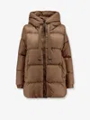 Max Mara The Cube Seia  Down Jacket In Brown