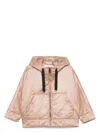 Max Mara The Cube Women Short Hooded Down Jacket In Camel