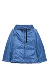 Max Mara The Cube Women Short Hooded Jacket In Blue