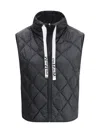 Max Mara The Cube High Neck Drawstring Gilet In Blue