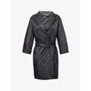 Max Mara The Cube Womens Black Arianna Belted Shell Jacket